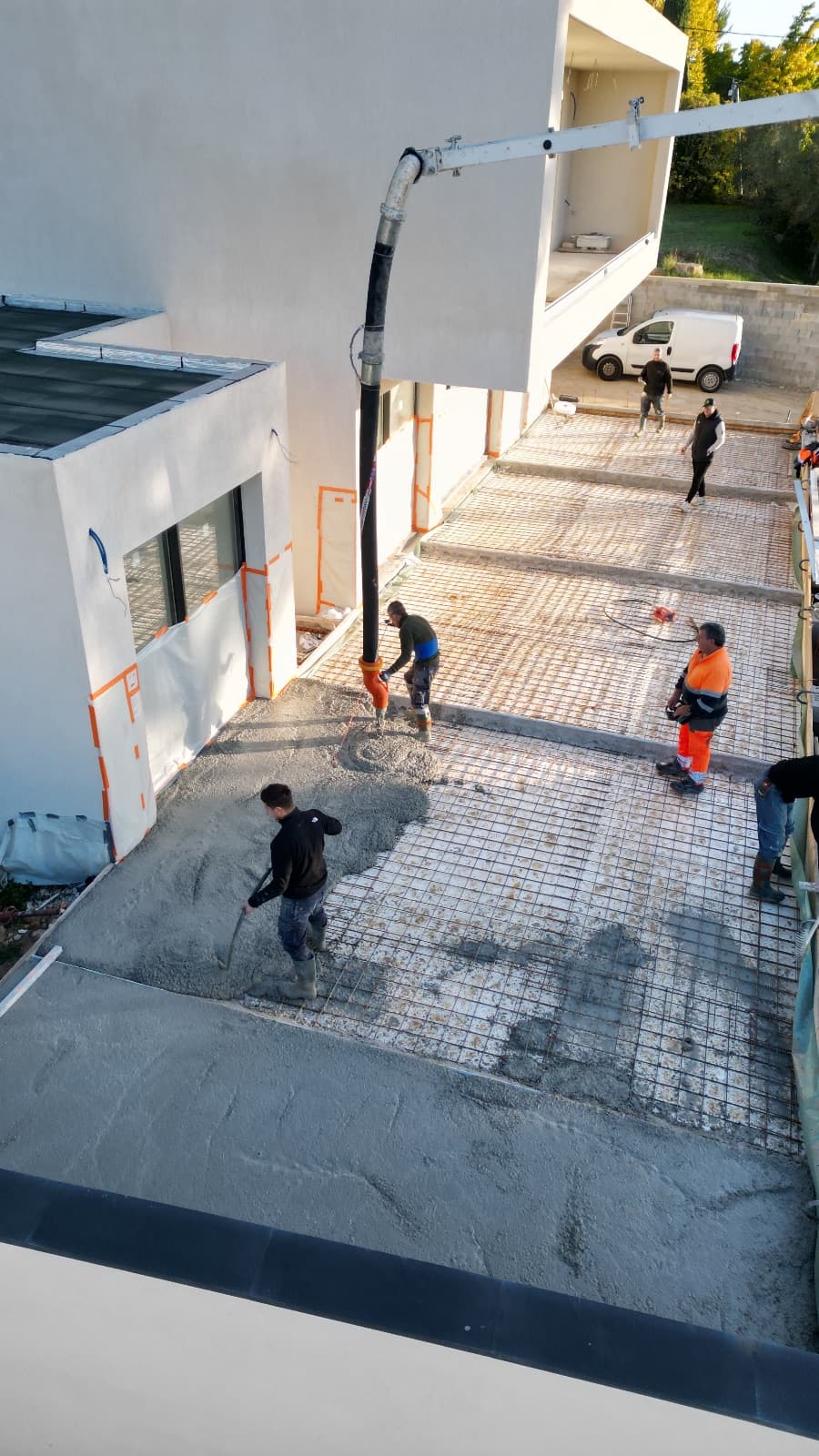 120m2 dalle béton – Pendant 2