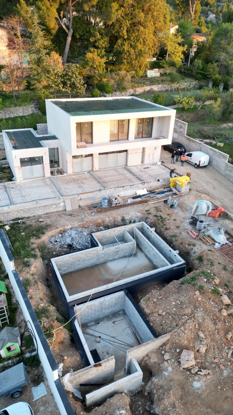 120m2 dalle béton – Avant 4