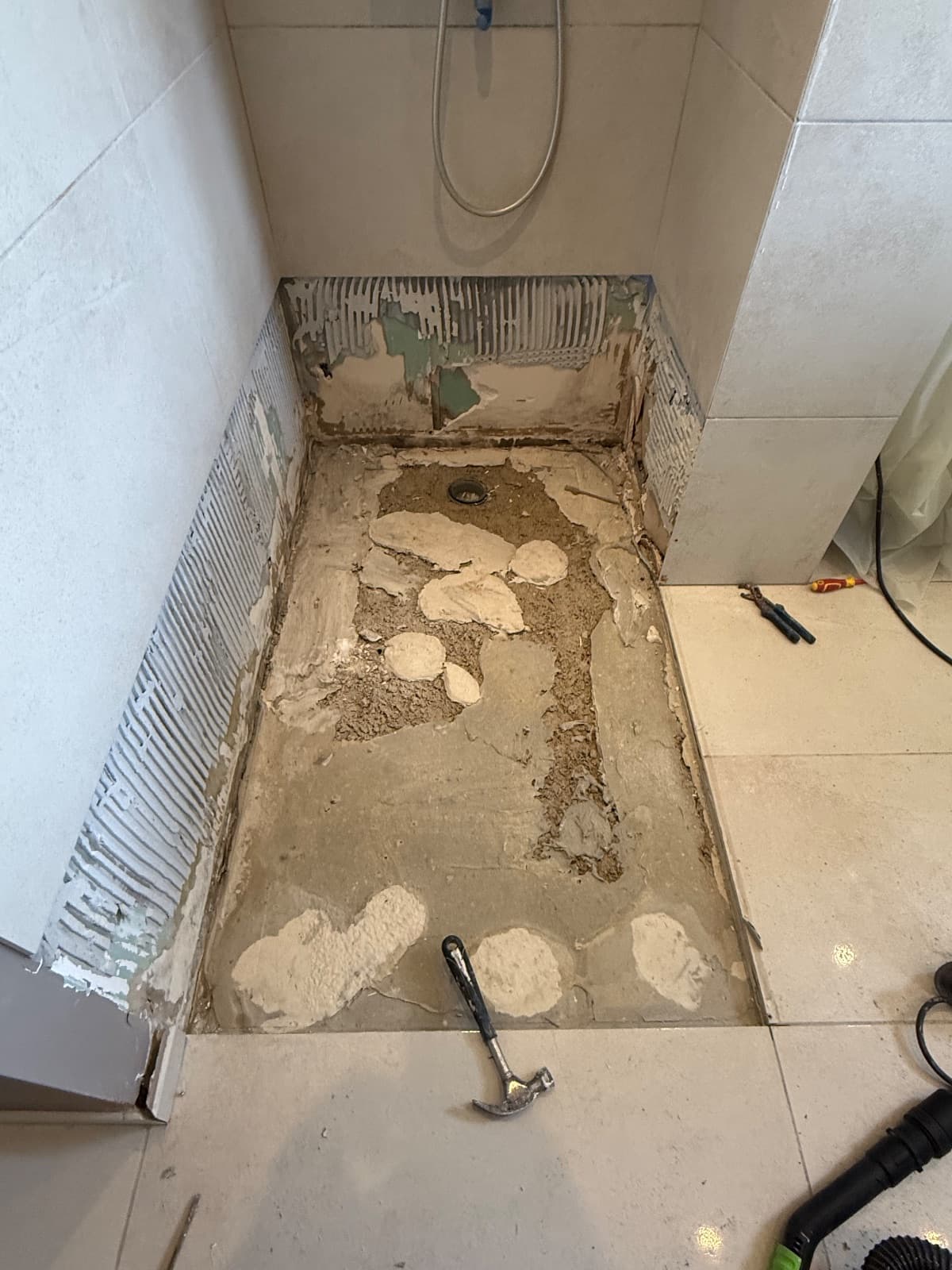 Fuite receveur de douche – Pendant 1